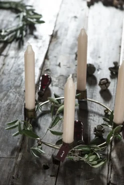 Adventsanhänger Haus rot, Zahlenset 1bis 4, Geschenkanhänger, 4x2cm, Ib Laursen