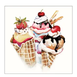 Ambiente Papierservietten Eiscreme, Ice Cream, 33x33cm