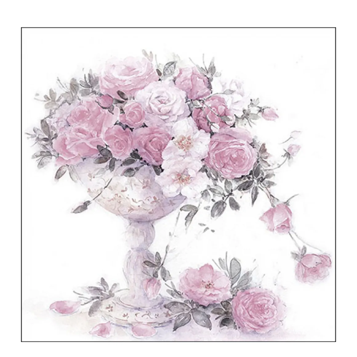 Ambiente Papierservietten Rosen Flora Vintage, 33x33cm