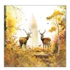 Ambiente Papierservietten Hirsche auf Waldlichtung, 33x33cm