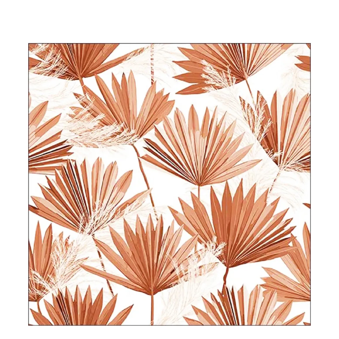 Ambiente Papierservietten Palmenblätter, Palm Leaf Brown, 33x33cm