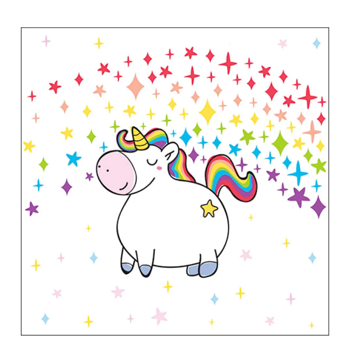 Ambiente Papierservietten Einhorn Polly, 33x33cm