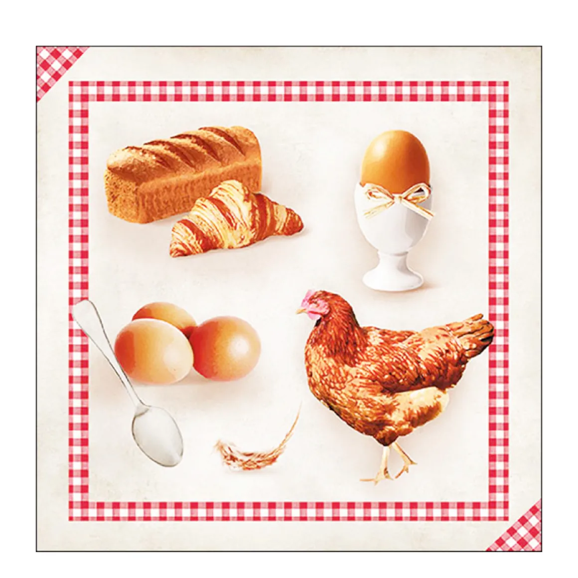 Ambiente Papierservietten Frühstück, Breakfast, 33x33cm
