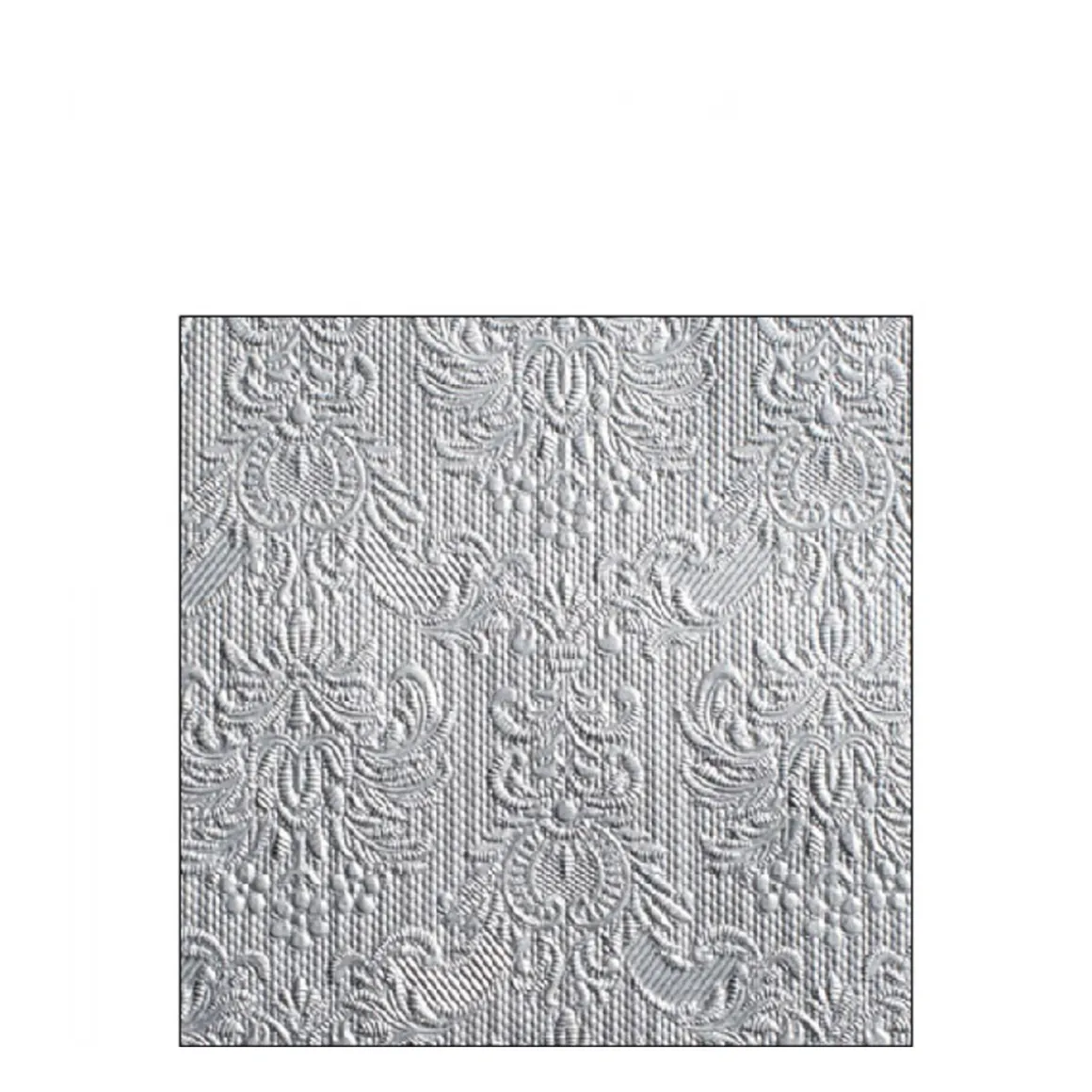 Ambiente Papierservietten Elegantes Silber, 25x25cm