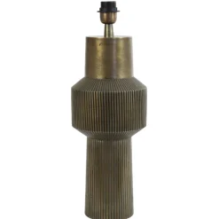 Art Deco Lampenfuß Briska, Antik-Bronze, 49cm, Light & Living