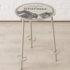 Beistelltisch Gipfelstürmer, Metalltisch Berge, 45x55cm, Boltze Home Collections