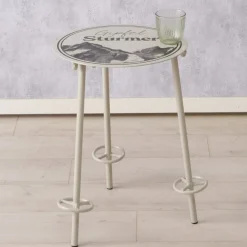 Beistelltisch Gipfelstürmer, Metalltisch Berge, 45x55cm, Boltze Home Collections