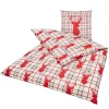 Bettwäsche Hirsch Kitzbühl, karierte Bettwäsche im Landhausstil, 200x135cm, Boltze Home Collections