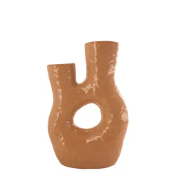 Blumenvase mit 2 Hälse, Keramikvase, 18x26cm, DIJK Natural Collections