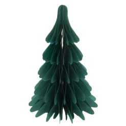 Deko Baum Papier, Papierbaum Tannenbaum, faltbar, dunkelgrün, 39x58cm