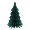 Deko Baum Papier, Papierbaum Tannenbaum, faltbar, dunkelgrün, 25x38cm