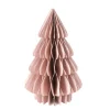 Deko Baum, Papierbaum Tannenbaum aus Papier, rose, 40cm