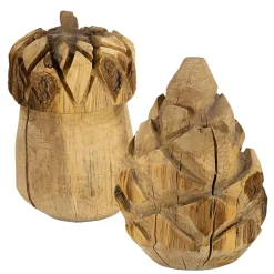 Deko Eichel Natur, Eichel aus Naturholz, 25cm, WMG Grünberger