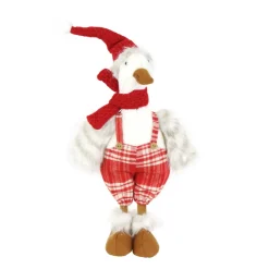 Deko Gans, Weihnachtsgans Martin aus Plüsch, 65cm