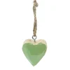 Deko Herz grün, Holzherz mit Lacküberzug grün, 5cm, Hänger