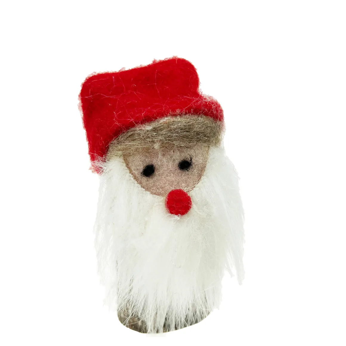 Deko Holzwichtel, Wichtel Nikolaus aus Naturholz, 12cm