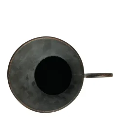 Deko Kanne Shabby Chic mit Henkel, Blumenvase grau-weiß used look, 50cm, DIJK Natural Collections