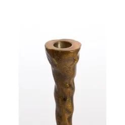 Deko Kerzenständer Bronze Antik, Rustikaler Kerzenhalter im Antik-Look, 20cm, Light & Living
