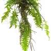 Deko Kunstpflanze Farn, Schwertfarn hängend, Kunstpflanze wie echt