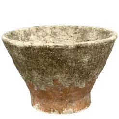 Deko Pflanzgefäß used look, Keramiktopf im Vintage Stil, Harztopf, 20x20x12cm