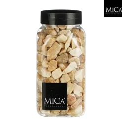 Deko Steine Marbles hellbraun, 7-15mm, 650ml, Mica Decorations