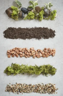 Deko Steine Marbles terra, 7-15mm, 650ml, Mica Decorations