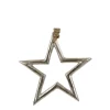 Deko Stern, Metallstern silber, Ø16cm, Hänger