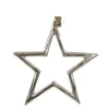 Deko Stern, Metallstern silber, Ø19cm, Hänger