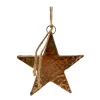 Deko Stern Vintage-Kupfer, rustikaler Metallstern zum Hängen, 16cm