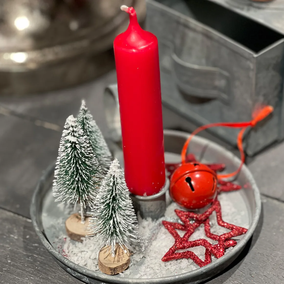 Deko Sterne bordeauxrot, Streusterne mit Glimmer, Ø4cm, 36 St/Beutel