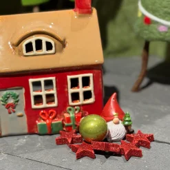 Deko Streu Sterne Glitzer rot, 108 Stück/Box