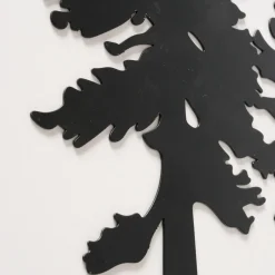 Deko Wandobjekt Wald, Baum Fidelio, schwarz, 33x53cm, Boltze Home Collections