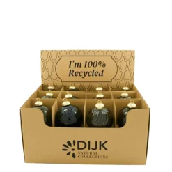 Deko Weihnachtskugeln aus Glas grün, Ø8cm, DIJK Natural Collections