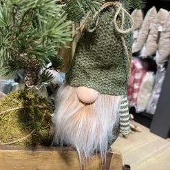 Deko Wichtel, Weihnachtswichtel mit Kaffeebecher to go, 36cm