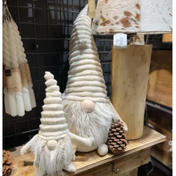 Deko Wichtel, Weihnachtswichtel beige, 28cm