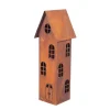 Deko Windlicht Haus, Rosthaus schlank, 45cm, Gerrys Garden