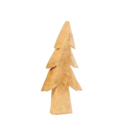 Deko Holzbaum Tanne Natur, Tannenbaum aus rauem Pappelholz , 50cm, WMG Grünberger