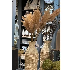 Dekoratives Pampasgras in cremebraun aus Kunststoff, 83cm