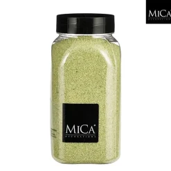 Deko Sand limettengrün, 0,5mm, 650ml, Mica Decorations