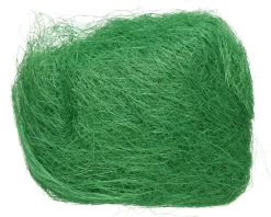 Deko Sisal grün, Ostergras gefärbt grün, im Beutel