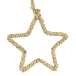 Deko Stern Jute, Jutestern, Weihnachtsstern umwickelt, Ø15cm