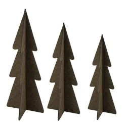 Deko Tannenbaum aus Filz, große schlichte Filztanne braun, 80cm