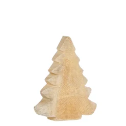 Deko Tannenbaum Natur, Tanne aus Naturholz sägerau, 18cm, WMG Grünberger