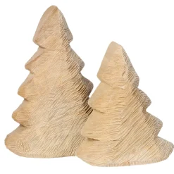 Deko Tannenbaum Natur, Tanne aus Naturholz sägerau, 22cm, WMG Grünberger