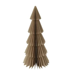 Deko Tannenbaum Papier, Papierbaum Tanne taupe, Fächerbaum, 30cm