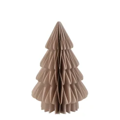 Deko Tannenbaum Papier, Papierbaum Tanne leinen, Fächerbaum, 30cm