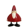 Deko Weihnachtsmann Santa, dicker Nikolaus aus Metall, 9cm