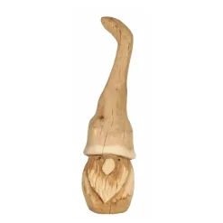 Deko Wichtel Naturholz Eiche, großer Holzwichtel natur, 115cm, WMG Grünberger