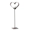 Deko Windlicht Herz Anna, breites Metallherz auf Metallständer, 70cm, WMG Grünberger