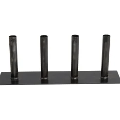 Eisen Kerzenständer Line used look, schlichter Kerzenständer für 4 Kerzen, Trademark Living